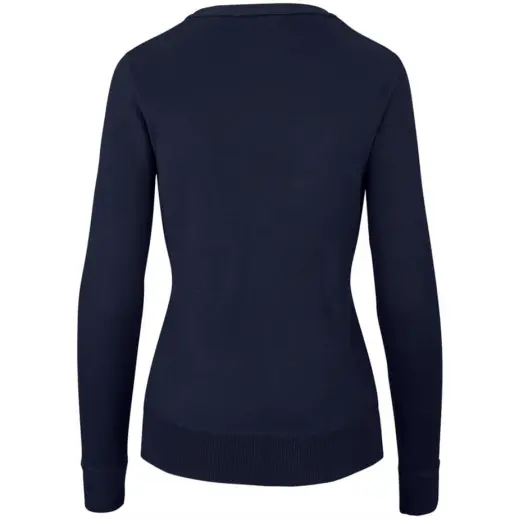 Ladies Waverley Cardigan Navy Back
